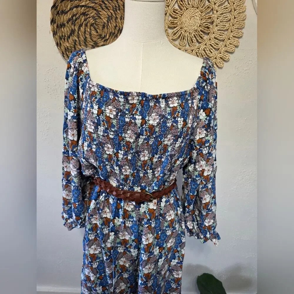 Target Braided Non Leather Brown Belt Womens L Casual Equestrian Vegan
